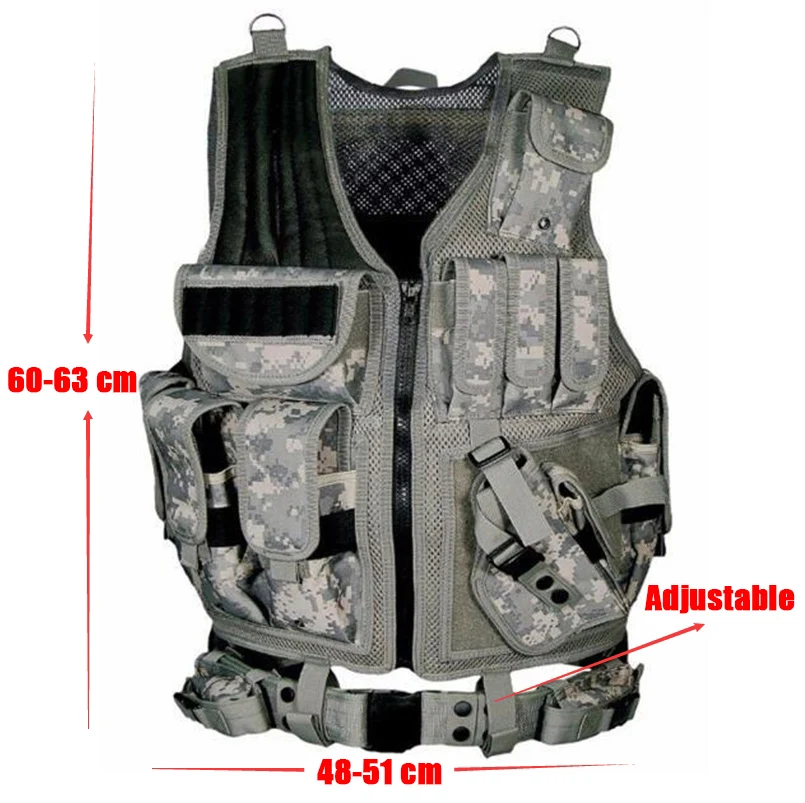 Military Clothing Vest Tactical Chemise Militaire Uniforme Militar Army Combat Shirt Colete Tatico Hunting Multi-functional | Спорт и