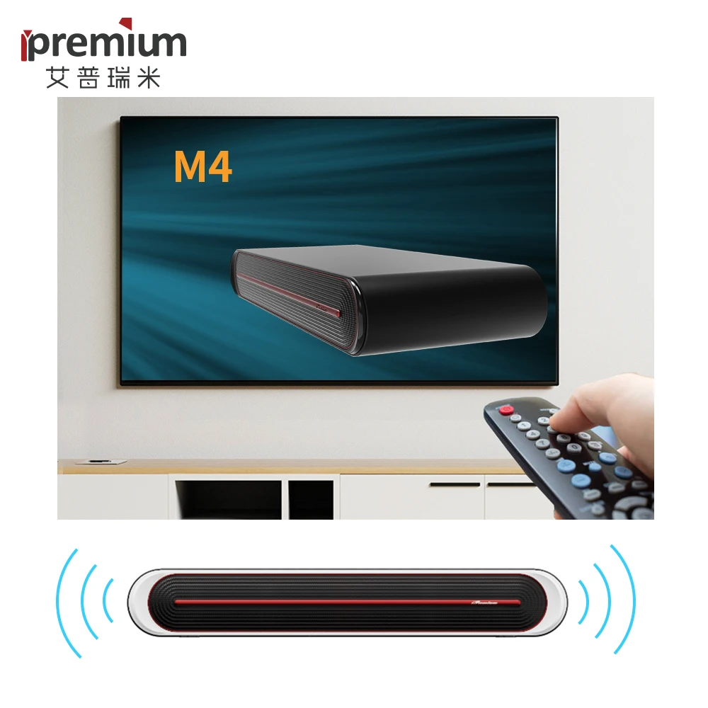 

Ipremium M4 3,0 ТВ Саундбар с dolby атмосферs bluetooth беспроводной динамик домашний кинотеатр 4K Android Смарт ТВ бокс с караоке