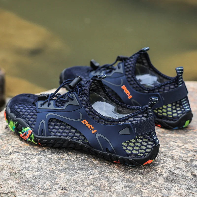 

Men WomenWater Sneakers Non-slip Hiking Climbing Aqua Shoes Beach Barefoot Upstream Shoes Mesh Outdoor Summer Quick-dry Shoes