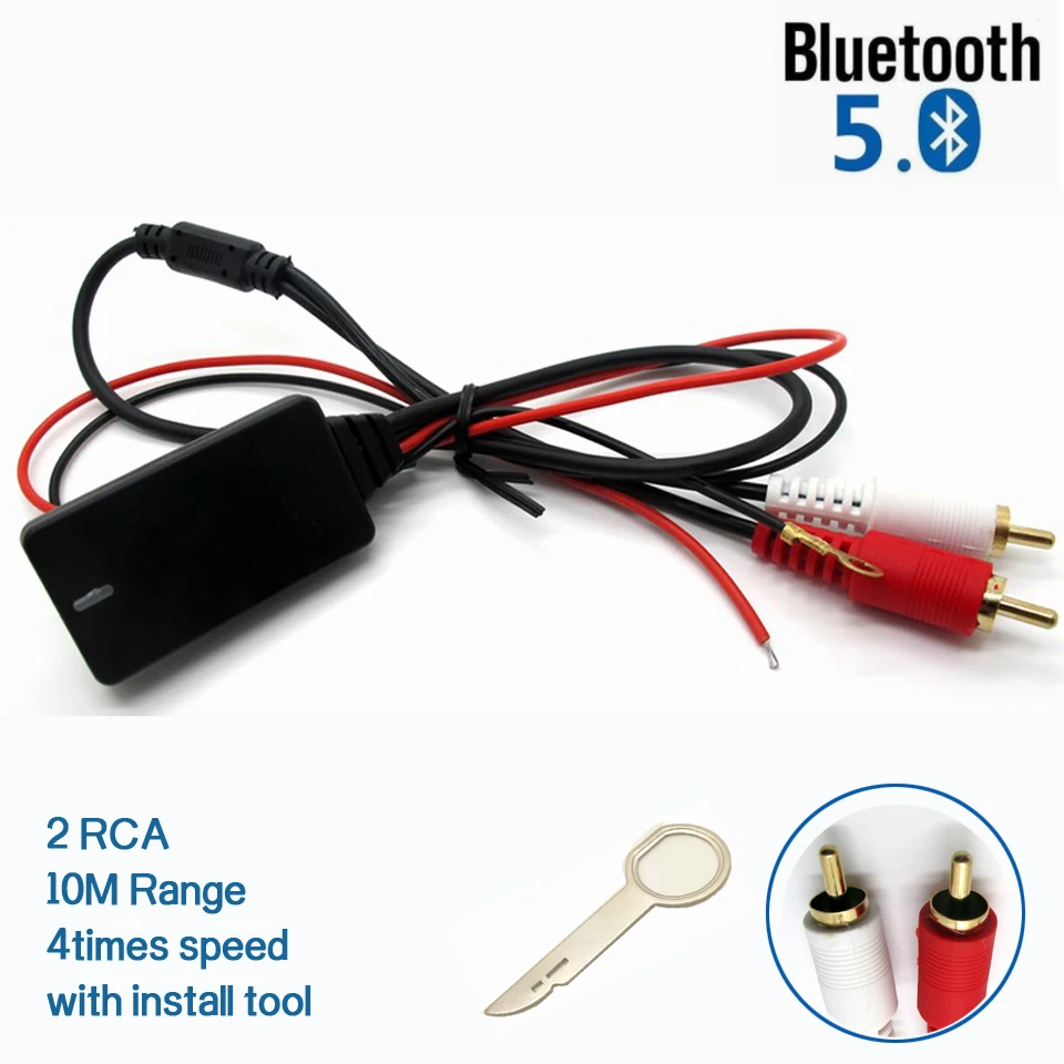 Универсальный автомобильный беспроводной Bluetooth 5 0 адаптер для подключения 2RCA