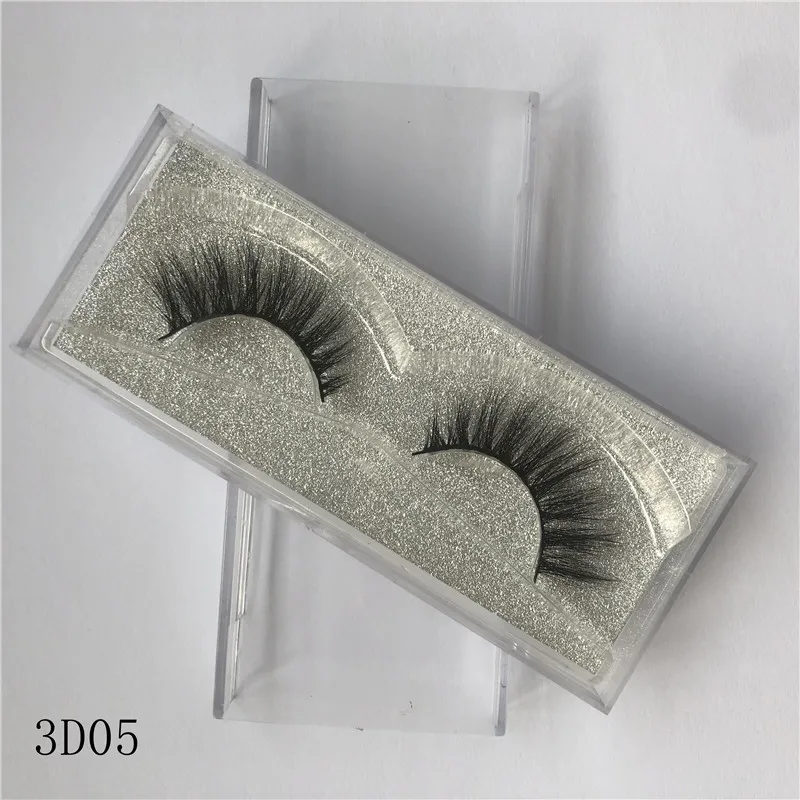 

Накладные ресницы ручной работы из натурального макияжа накладные ресницы блеск упаковка 1 пара коробка Make Up сексуальный 3D искусственная н...