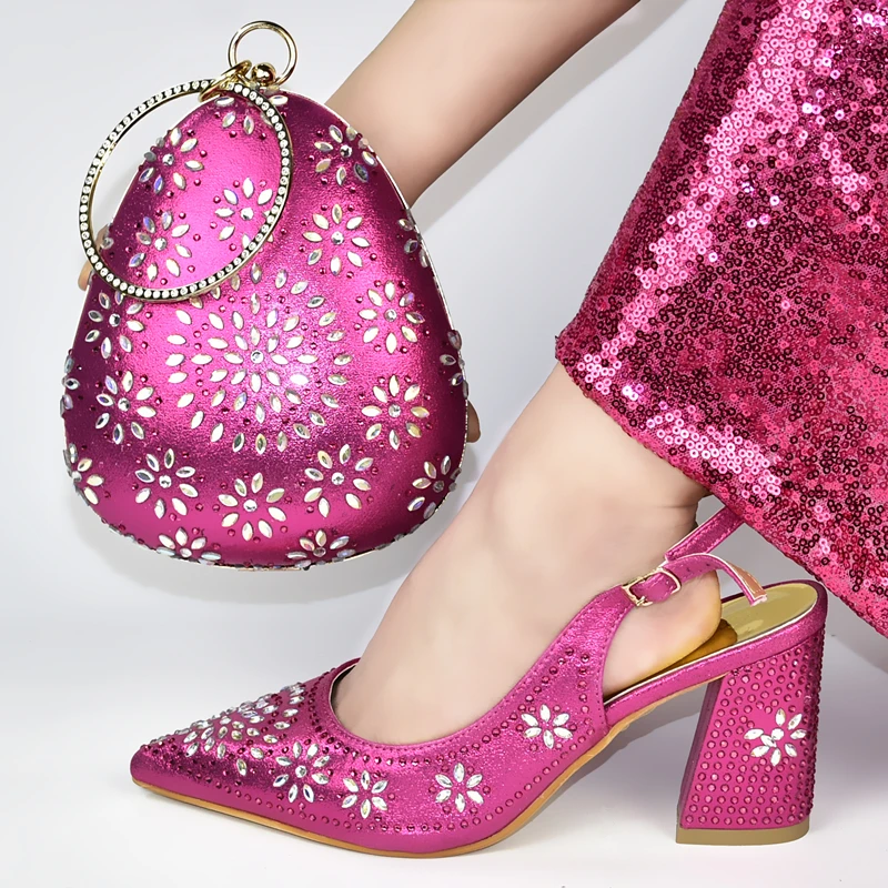 Итальянские туфли с сумочкой в комплекте высококачественные дизайнерские