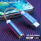 Hi-Fi DAC усилитель для наушников USB Type C до 3,5 мм, аудиоадаптер для наушников, 32 бит, 384 кГц, цифровой декодер, вспомогательный конвертер для телефона
