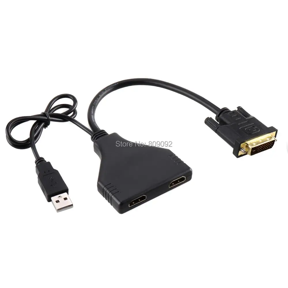 DVI24 + 1 штекер-двойной гнездо HDMI шнур конвертер разделитель адаптер кабель с USB