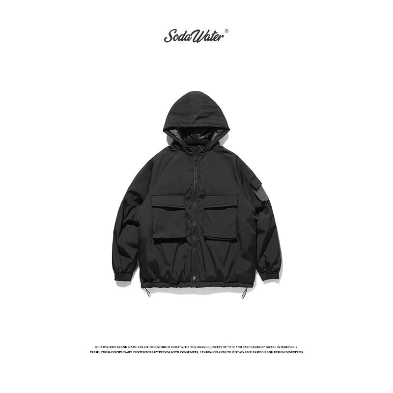 SODAWATER мужское Брендовое цветное зимнее пальто в стиле хип-хоп свободный крой