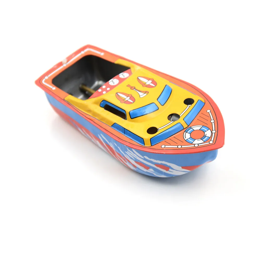 

2021 Tin Toy Candle Powered Put Ship Retro Nostalgic Steam Ship Collection Tin Toy Gift