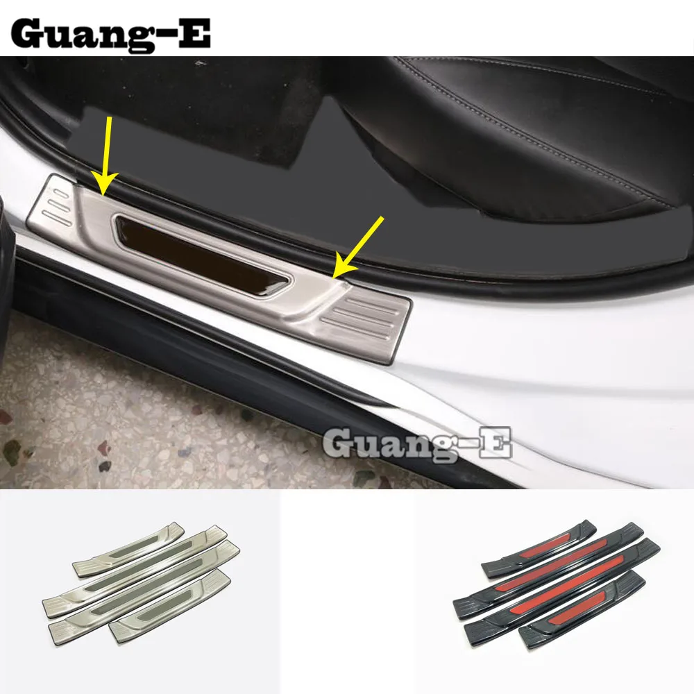 

Car Styling Stainless Steel Pedal Door Sill Scuff Plate Cover Outside External Threshold For Hyundai Sonata 10Th DN8 2020 2021