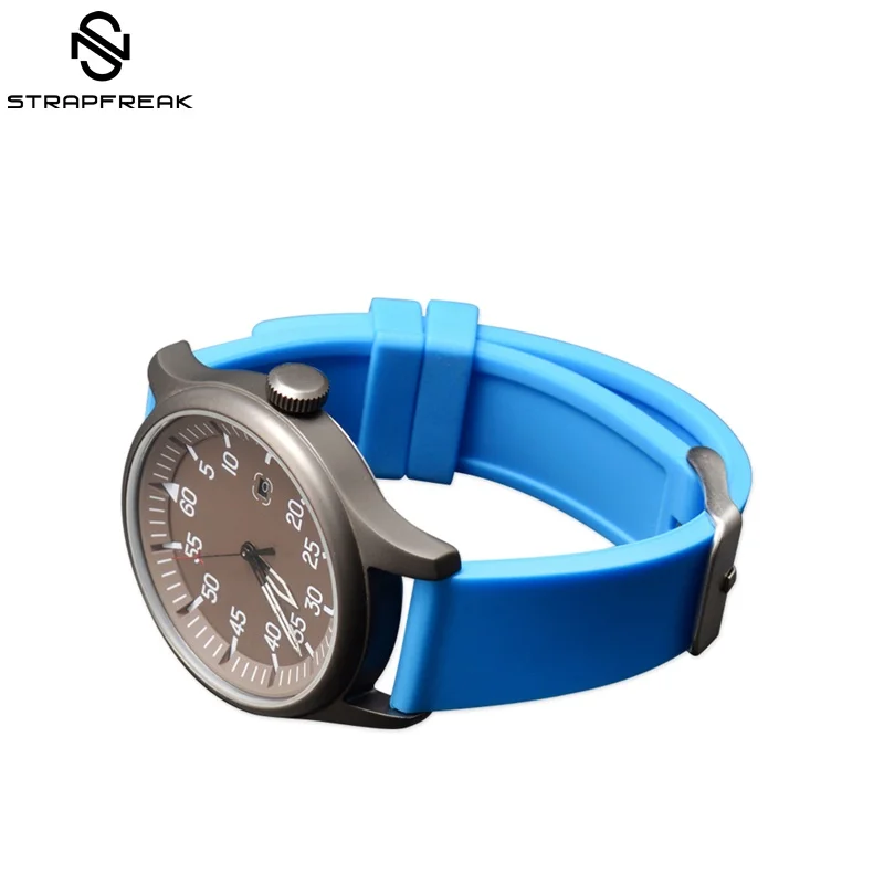 Generic Watch Straps 16mm 18mm 20mm 22mm 24mm 26mm 28mm Silicone Rubber band Wrist Belt Bracelet for Men | Наручные часы