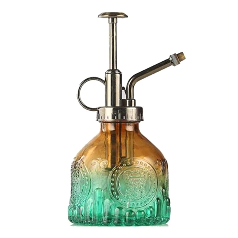 Plant Mister Glass Watering Spray Bottle Can Retro High-Atomization Nozzle Sealed Leak-Proof for Garden Plants | Дом и сад