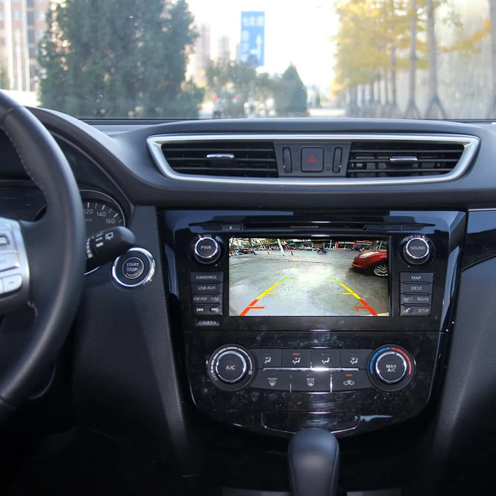 Автомобильный адаптер для камеры заднего вида с RCA кабелем Nissan X-Trail Qashqai Rogue Sport 2013 ~