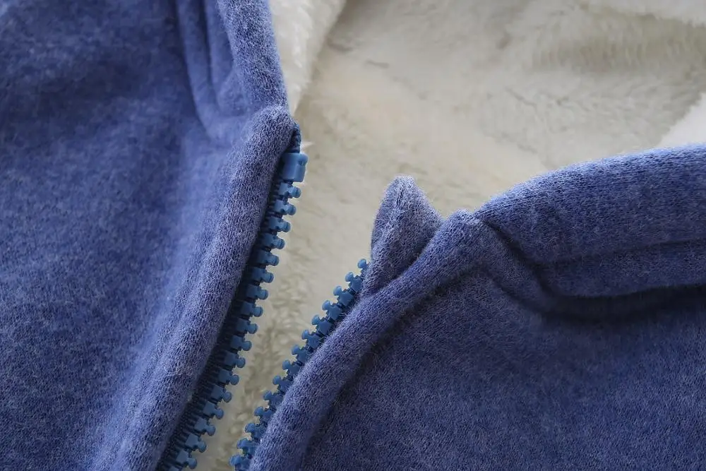 Комплект одежды для мальчиков и девочек осенне-зимний теплый спортивный костюм с