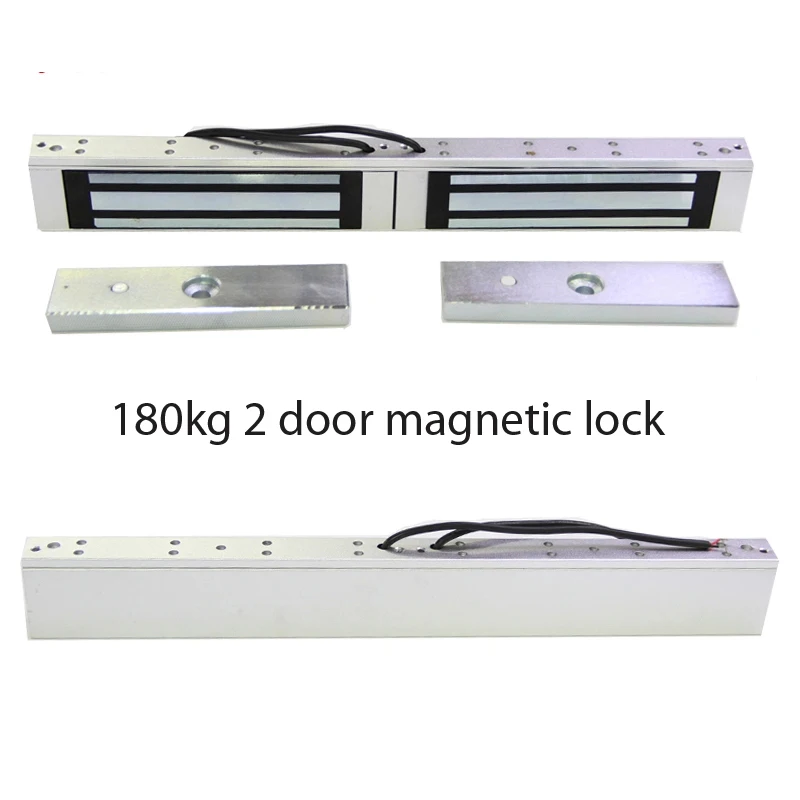 

Free Shipping 180KG DC 12V Electric Magnetic Two Door Lock Installation Maintenance Double Gate/Door Mounted