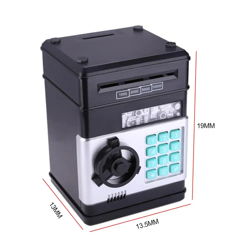 

Automatic Piggy Bank ATM Password Money Box Cash Coins Saving Box ATM Bank Safe Box Deposit Banknote Kids Birthday Gift Dropship