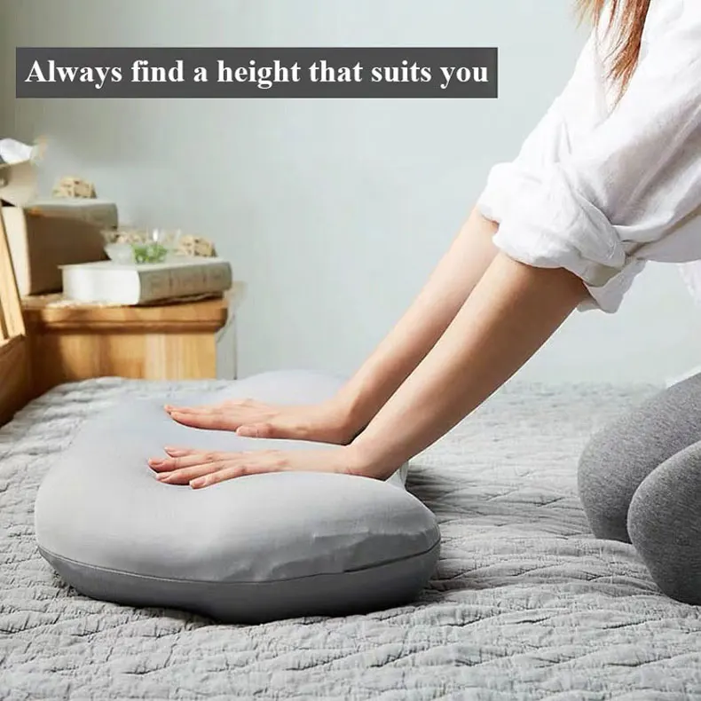 

3D Neck Micro Airball Pillow Deep Sleep Addiction Head Rest Air Cushion Pressure Relief Pillows Gift Washable PillowCase Covers