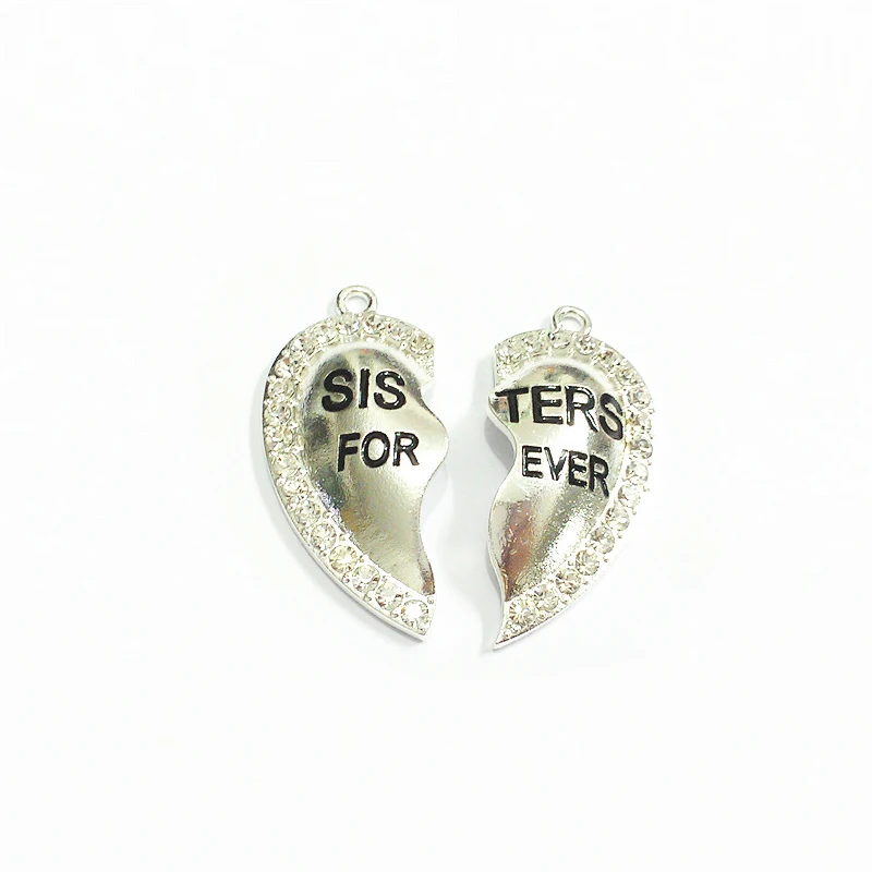 Новинка! 42 мм * 22 10 компл./Лот сестры FOREVER Стразы подвески |