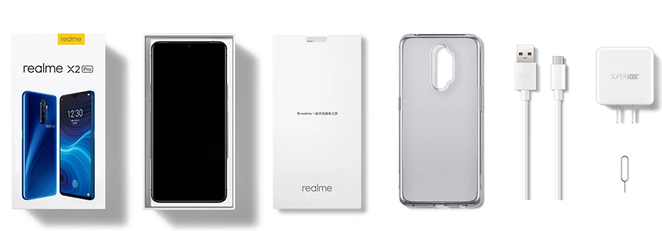 Realme X2 Pro X 2 6 Гб 64 Гб Snapdragon 855 Plus флагманский мобильный телефон 6,5 дюймов 64MP Quad камера OPPO мобильный телефон NFC 50 Вт Зарядное устройство