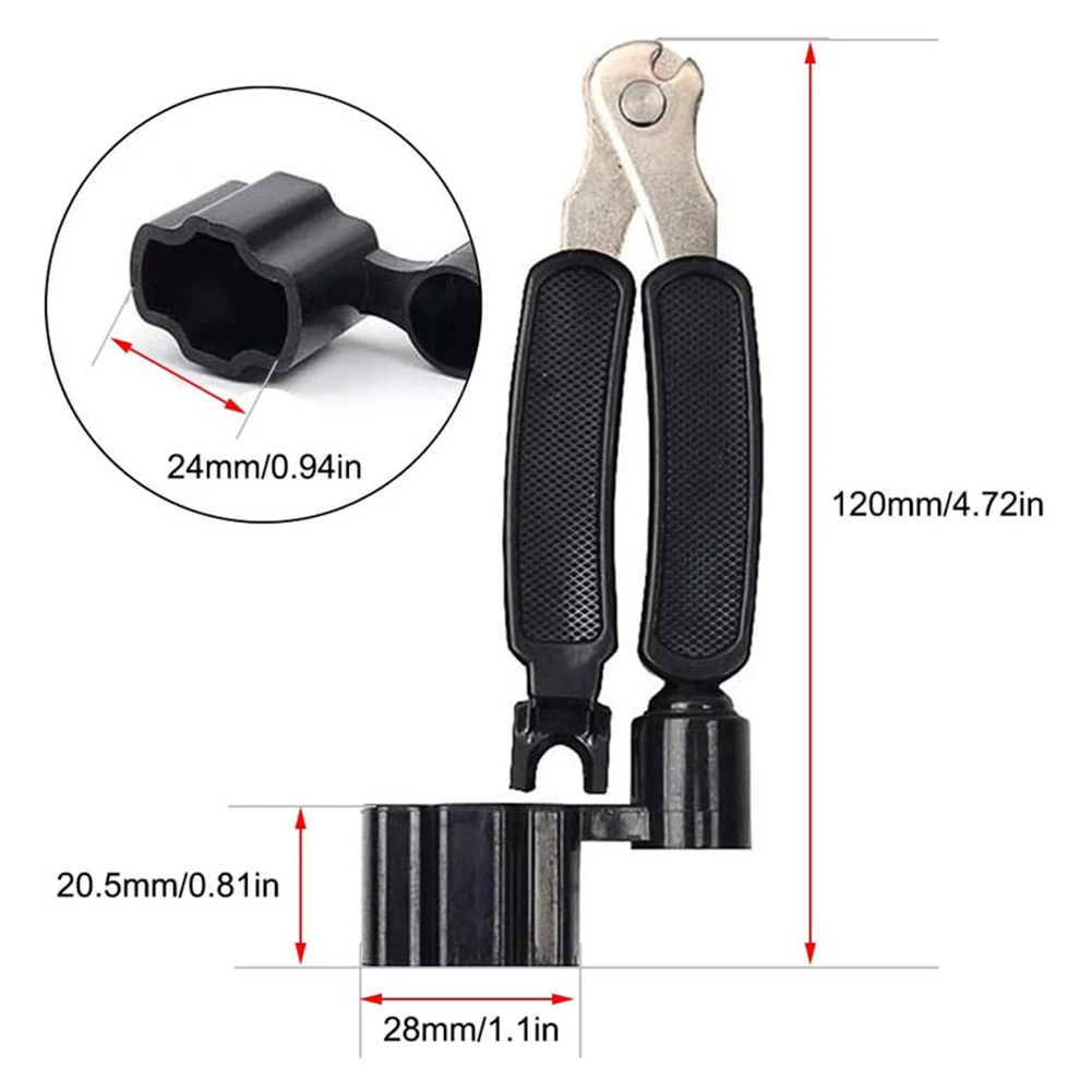 

Acoustic Guitar String Winder Bridge Remover Pin Puller Cutter Bass Tuning Tool for Music Lovers Playing Accessories