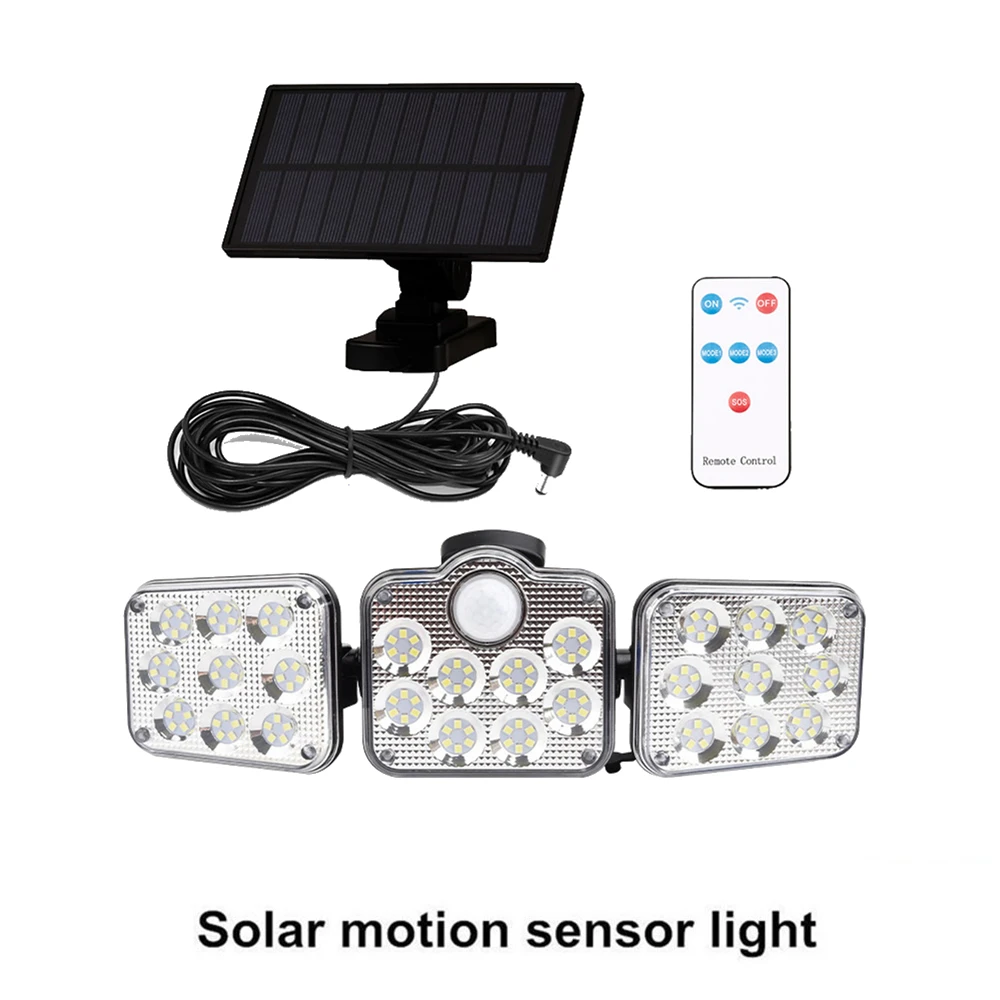 

138 led seperable remote Solar Light Outdoor Porch Wall Lamp PIR Motion Sensor Garden Solar Lamp Sunlight Powered Waterproof Ene