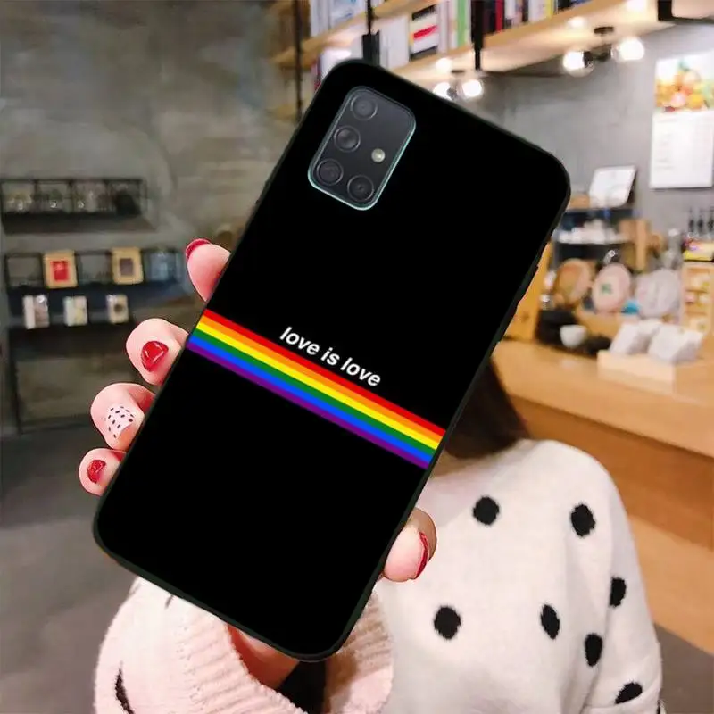 Чехол для телефона CUTEWANAN геев лесбиянок ЛГБТ радуга любовь это чехол Samsung A10 A20 A30 A40