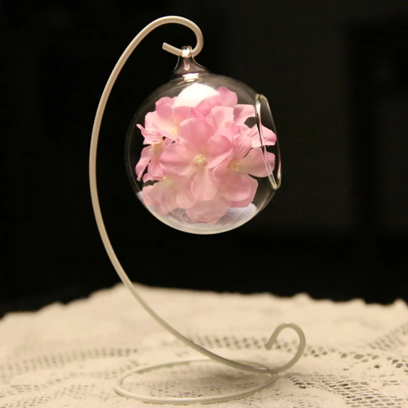 Ретро искусство ремесла Свадьба подсвечник стеклянный шар фонарь Подвесная