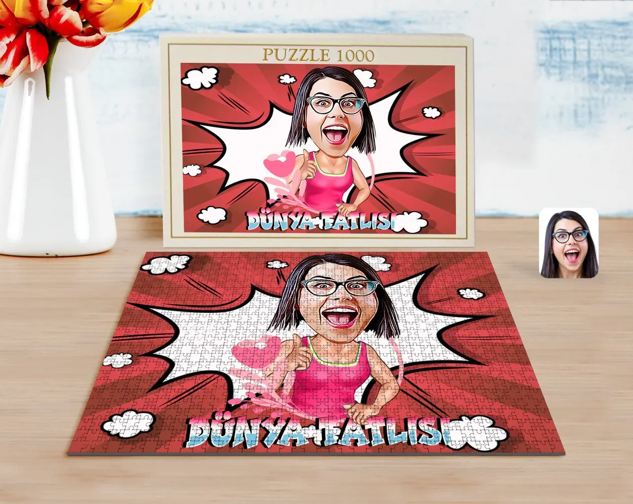 

Персонализированный мир Выращенный пресноводный карикатура 1000 шт Профессиональный пазл-1