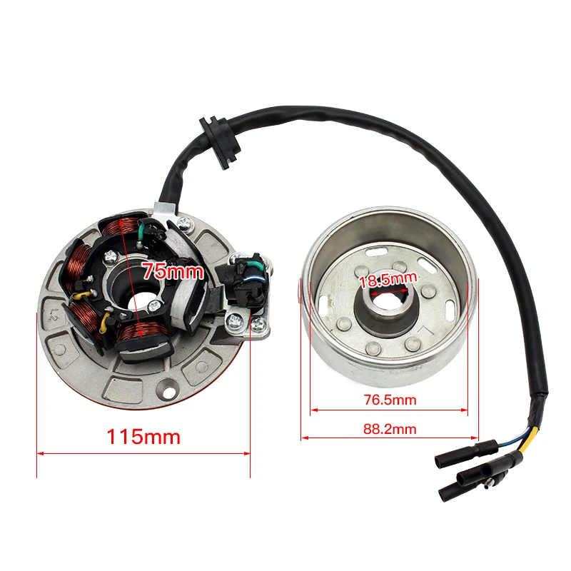 Высокоскоростной мотоцикл катушка статора ротор комплекты магнето для Yinxiang