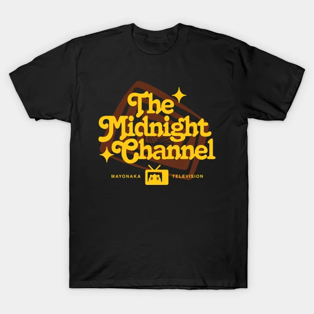 

2021 Men/Women's Summer Black Street Fashion Hip Hop Persona 4 - Midnight Channel T-shirt Cotton Tees Short Sleeve Tops