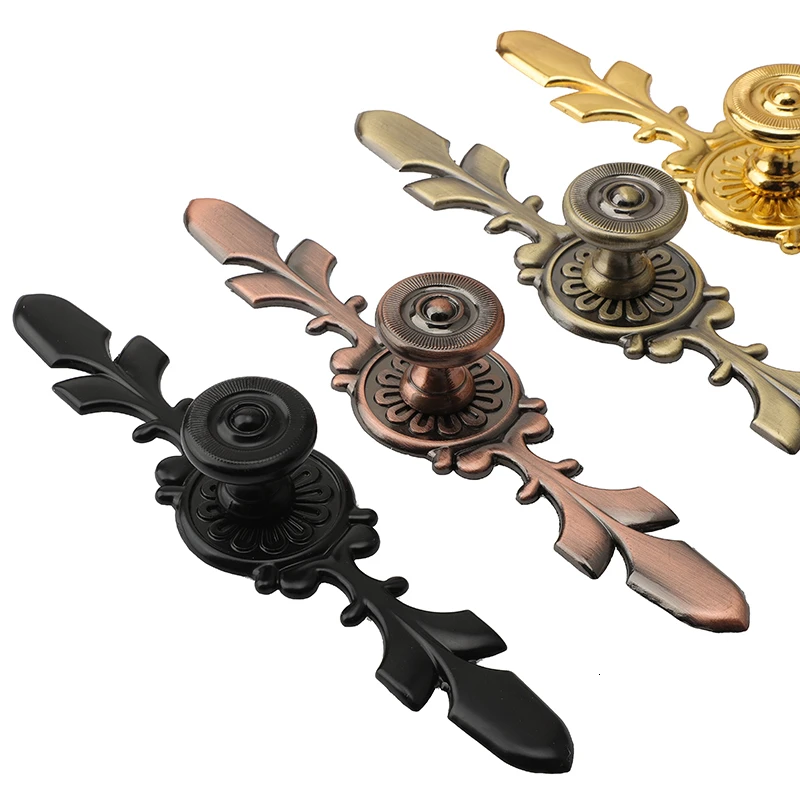 Бронзовые ручки QVWN кухонный шкаф дверной цинковый сплав Европейский современный