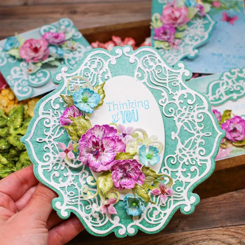 

Swirly accent spray diecut metal cutting dies cut die mold for DIY scrapbooking cards making crafts knife mould new 2020