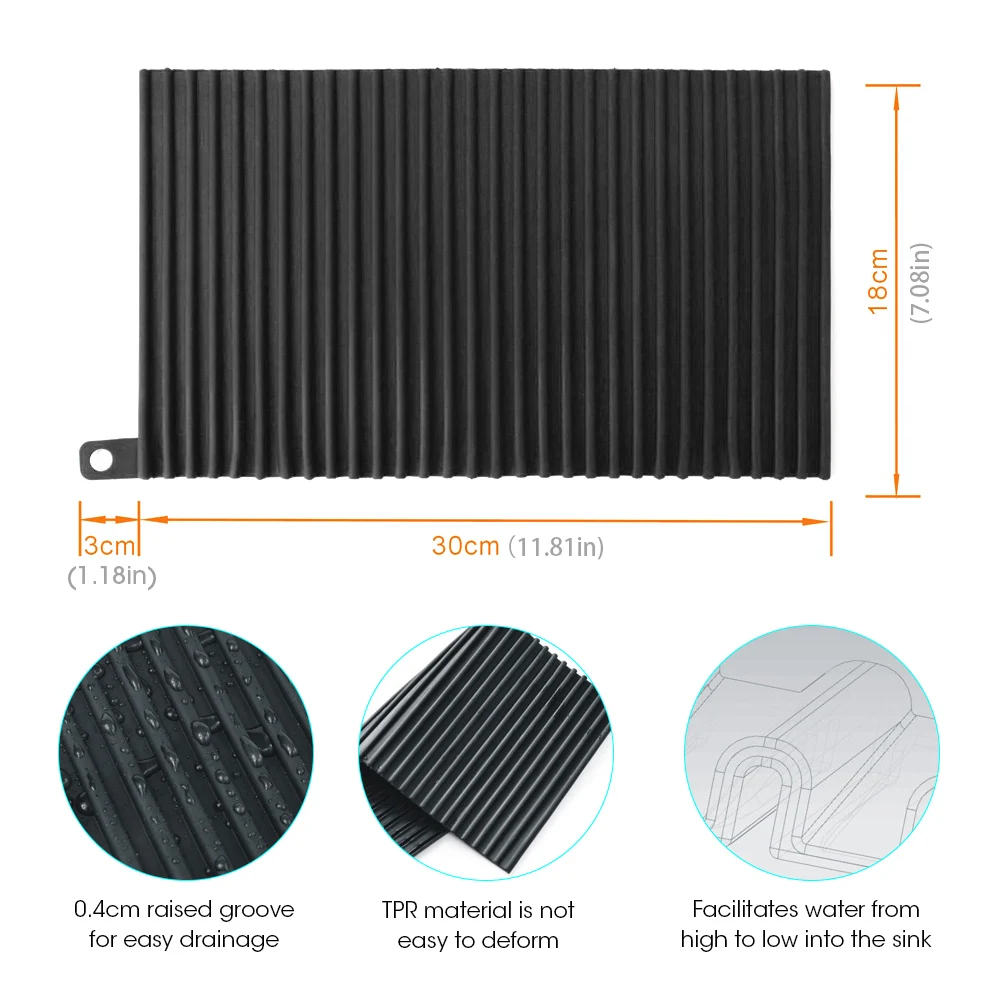 Складные столовые приборы коврик для сушки кухонных сливных ковриков посуды