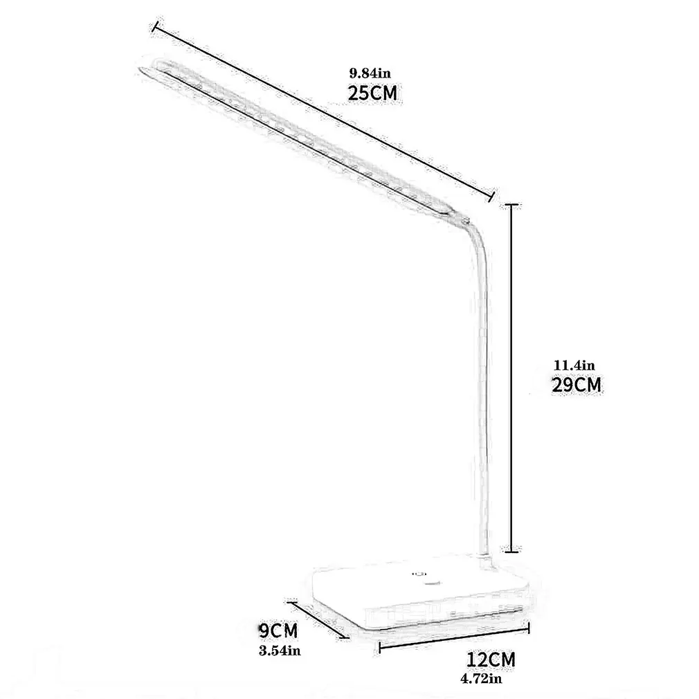 

Led Three Gear Adjustable Folding Table Lamp With 360 Universal Hose One Touch Light Even Light Table Lamp