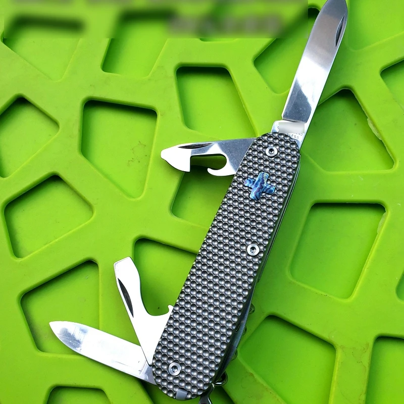 Складной нож из титанового сплава EDC карманный резец с полым лезвием для резки