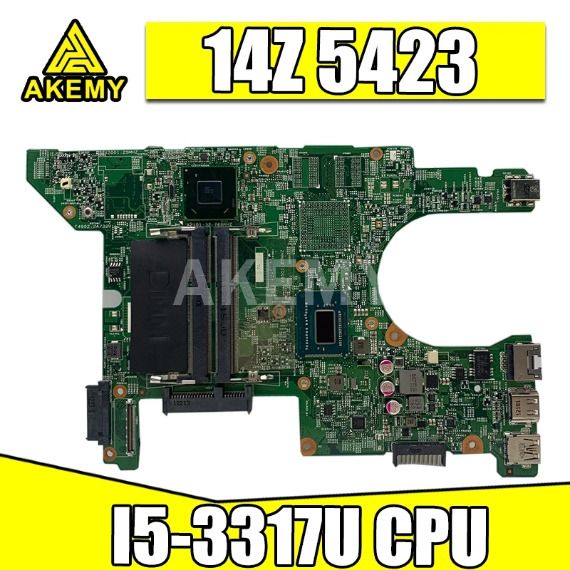 Материнская плата для ноутбука For DELL Inspiron 14Z 5423 I5 3317U SR0N8 материнская CN 0MRRJR DMB40 11289