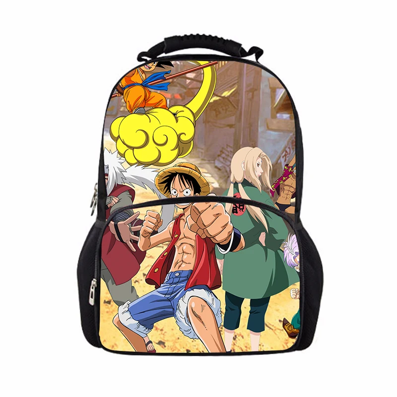 

Anime war cartoon printing 17 inch laptop backpack business bag school bag travel backpack