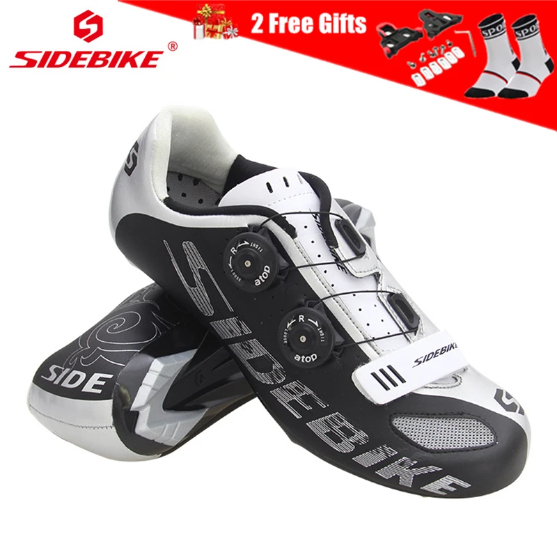 

SIDEBIKE Ultralight Microfiber Bicycle Shoes Road Mountain Bike Shoes Professional Anti-skid Breathable Self-locking MTB Shoes
