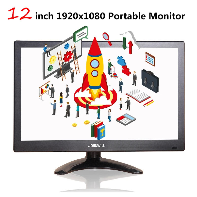 1" дюймовый ЖК Портативный HDMI монитор для Macbook Pro VGA интерфейс 1920x1080 игровой дисплей для домашней системы безопасности PS4 Xbox360