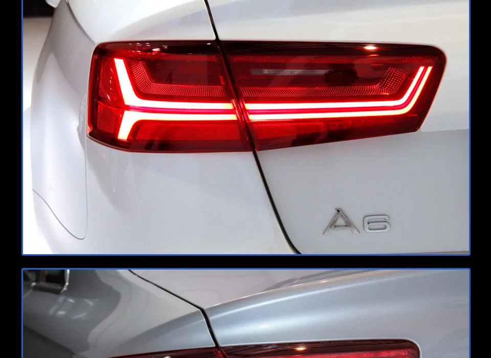 AKD автомобильный Стайлинг для A6 задние фонари 2012- A6L классический светодиодный задний фонарь светодиодный DRL динамический сигнал тормоза Обратный Авто аксессуары