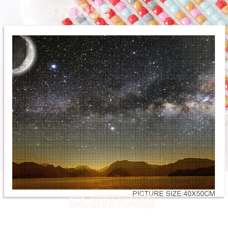 

Landscape Diamond Painting All Diamond Square Round Dense Forest and Snowflakes Home Decoration Cross Stitch Can Be Customized