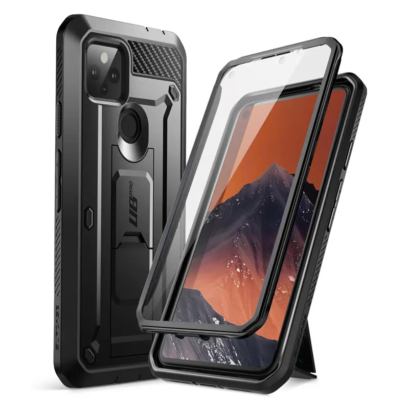 

funda con cubierta con Protector de pantalla incorporado para Google Pixel 4A 5G (2020)