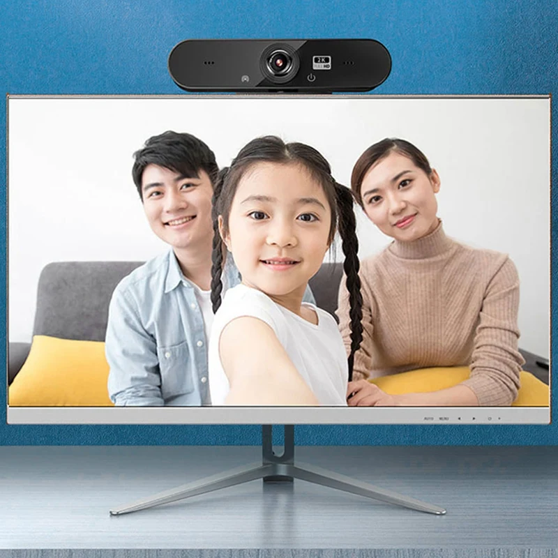 

Webcam 2K Ultra-Clear Computer Camera USB Driver-Free Live Camera 4MP Built-in Microphone with Privacy Protection