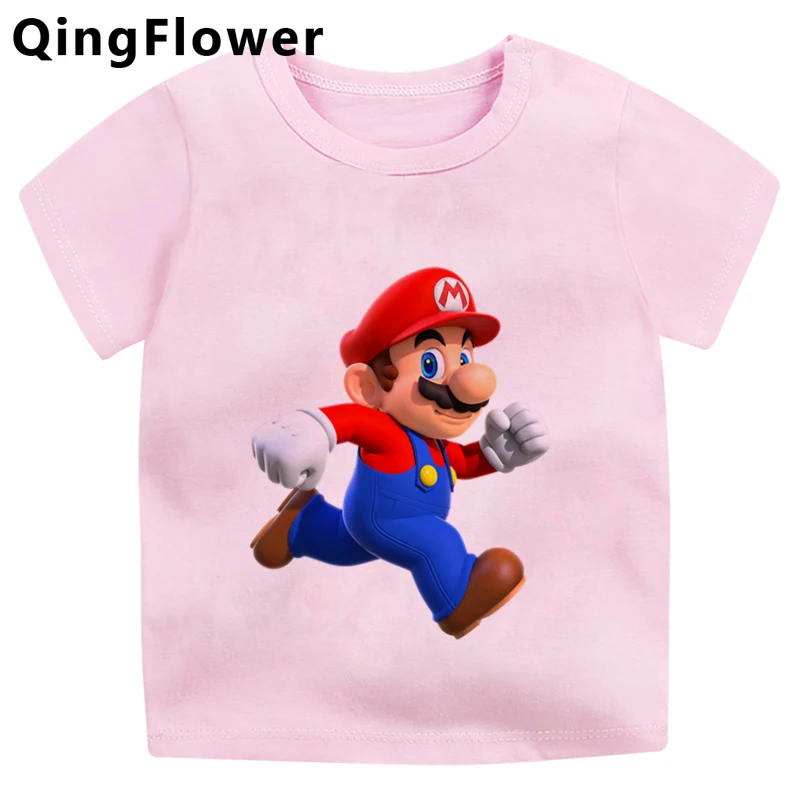 Детская футболка Super Mario для детей старшего возраста летняя e girl смешная alt детские топы|Тройники| |
