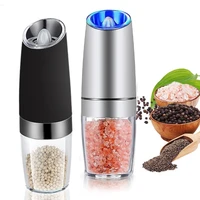 electric pepper mill stainless steel automatic gravity induction salt and pepper grinder kitchen herb spice grinder tools 1 pcs