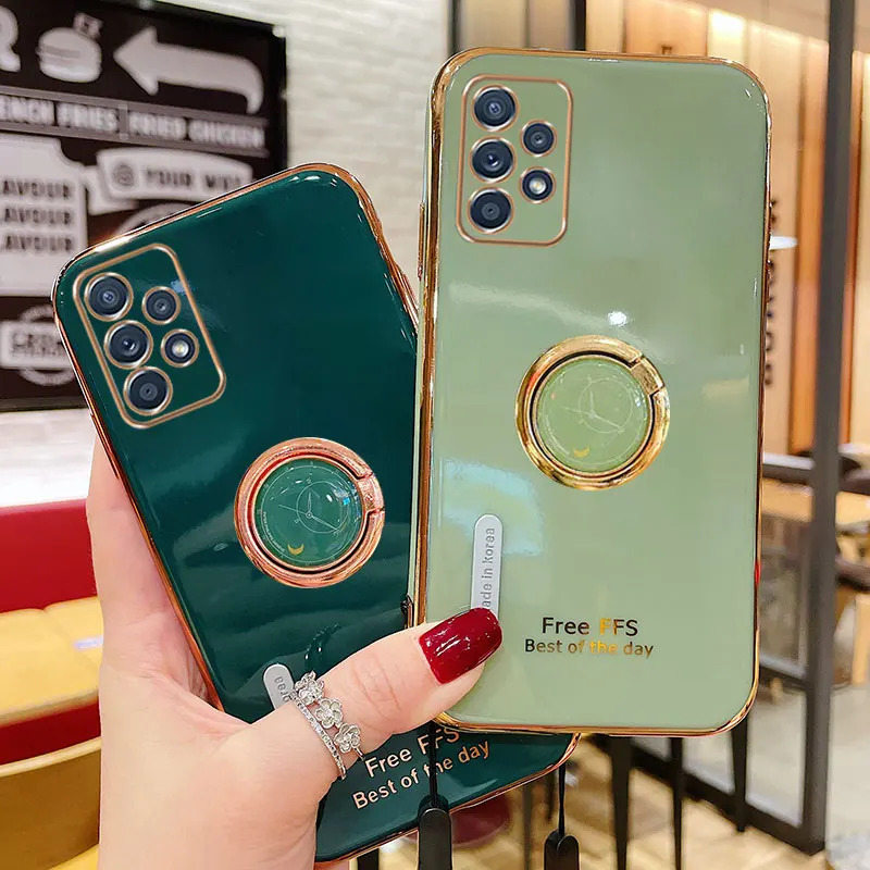 Luxury Silicone Case For Samsung Galaxy A52 phone Case Cover A72 4G Shockproof Holder Case For Samsung Galaxy A32 A52 A72 5G