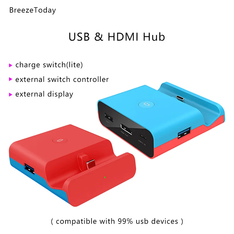 

Usb-хаб 3,0 USB разветвитель HDMI-совместимость с USB 3,0 концентратор для Nintendo Switch Тип C USB Адаптер Hub Порты и разъёмы для Macbook компьютер ПК