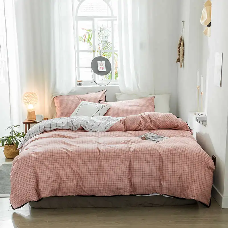 4 SlowDream Bedding Set Pastoral Style Flowers Bedspread Duvet Cover Set Flat Sheet For Adult Child Single Bed 1.0/1.2 Double - Цвет: 4
