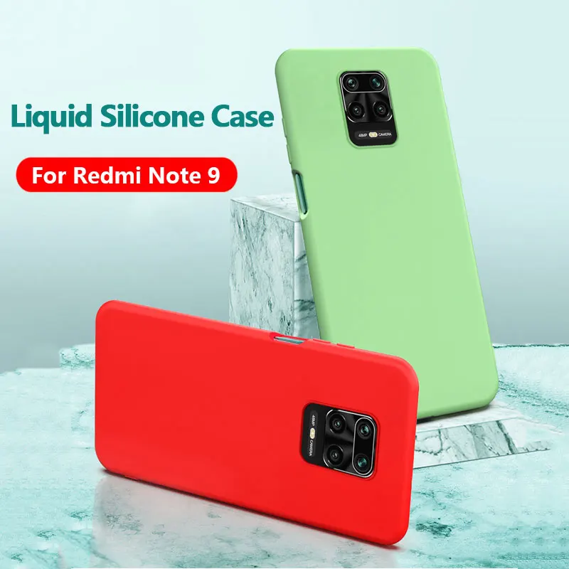 Чехол для Xiaomi Redmi Note 9 Pro/9Pro Max/9S жидкий силиконовый чехол телефона Note9 Pro Max Note9s
