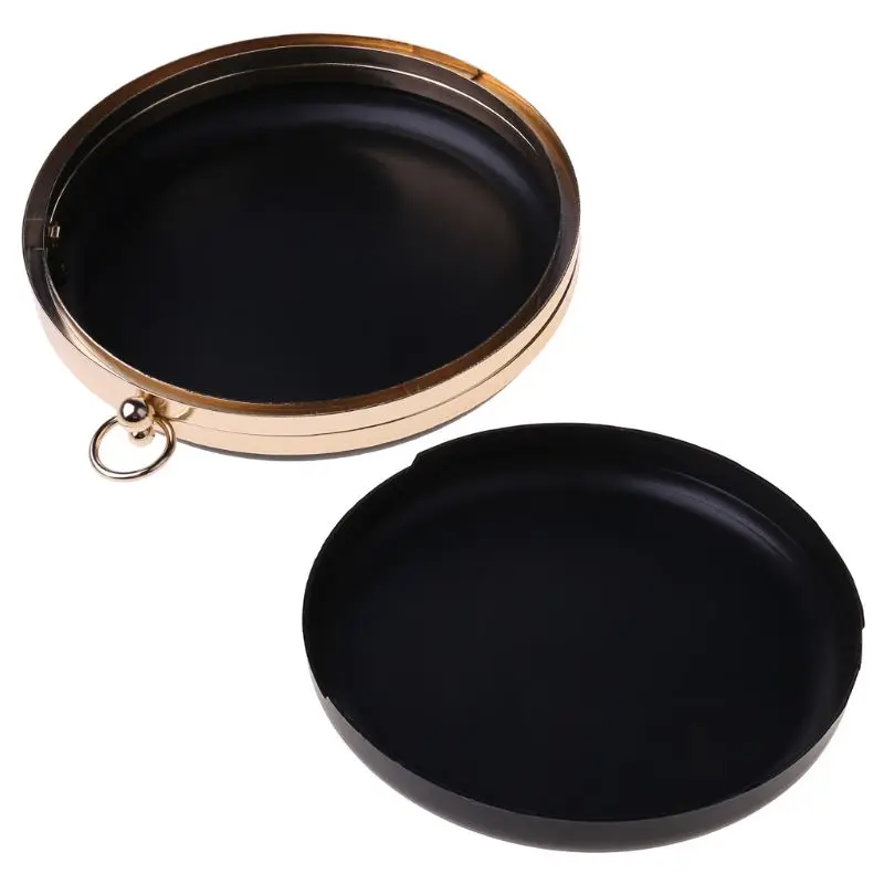 Новинка 18 см металлические застежки обеденная круглая бокс-кошельки для сумок