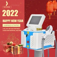 2021 newest 2 in 1 nd yag laser tattoo removal machine ipl opt shr laser hair removal machine ndyag tattoo removal laser