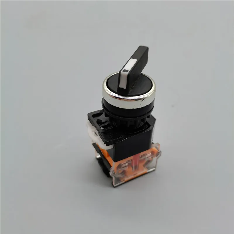 

22mm Self-locking / Self Resetting Mechanical Knob Switch La38-11x2 20x3 2 / 3 Position Rotary Switch 10a400v Power Knob Switch
