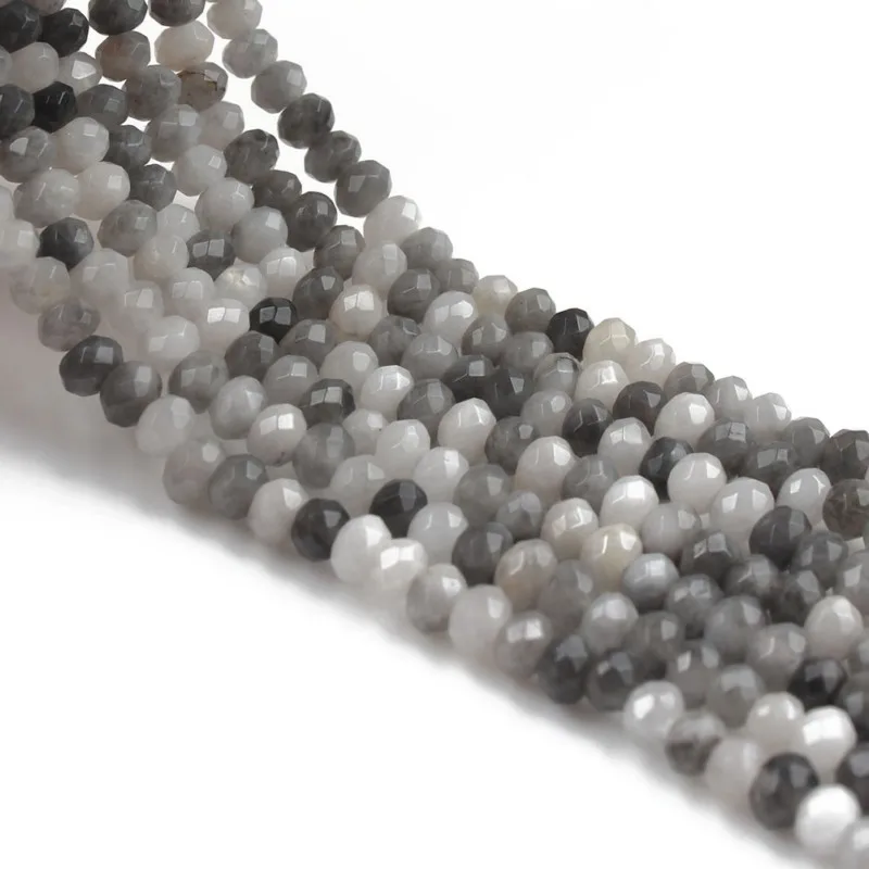 2*4 мм граненые ястребы бусы из камня агата ронли разделительные бусины для DIY